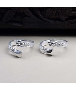Trendige Echt Sterling Silber Indischer Stil Zehen Ring Paar - €21,29 EUR