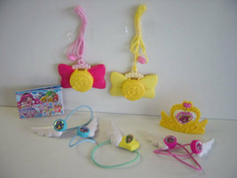 Smile PreCure Glitter Force hair accessory pendant Set Lot of 6 Complete - $49.80