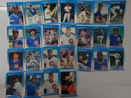 1987 Fleer Chicago Cubs Team Set Of 25 Baseball Cards - £3.16 GBP