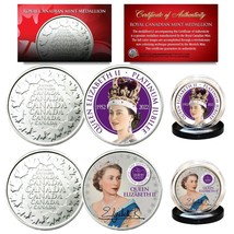 QUEEN ELIZABETH 2022 Platinum Jubilee Royal Canadian Mint Medallion 2-Coin Set - £12.53 GBP