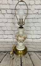 Vintage Floral Design Porcelain Table Lamp - $23.76