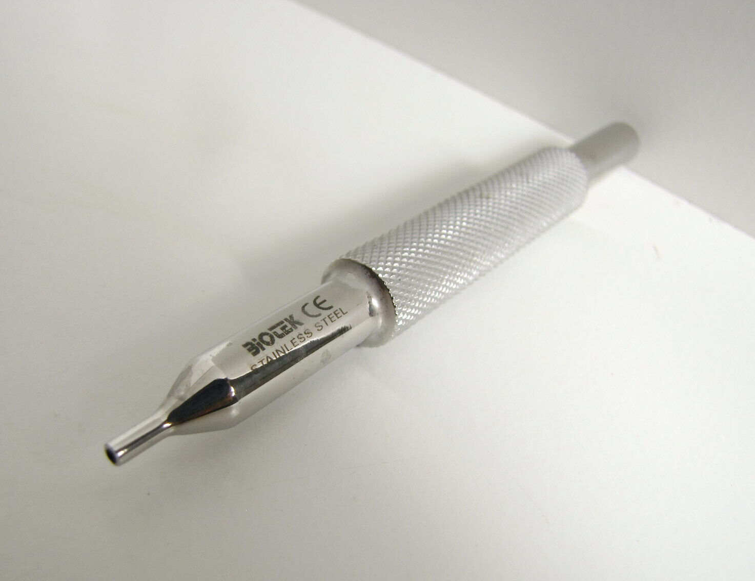 Accessorio inox Biotek tattoo stainless steel tatuaggi stilo 10,5 cm 0,6... - $12.25