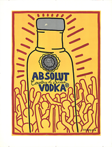 KEITH HARING Absolute Vodka - £3,484.99 GBP