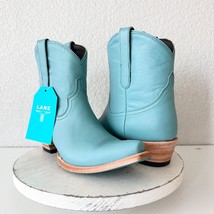 Lane EMMA JANE Turquoise Cowboy Bootie Womens 11 Western Boots Leather Snip Toe - $138.60