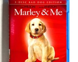 Marley &amp; Me (3-Disc Blu-ray/DVD, 2008, Widescreen) Like New !   Owen Wilson - $9.48