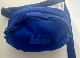REI Co-Op Blue Fanny Pack Waist Bag Two Zippered Pockets For Hiking Travel - £19.37 GBP