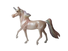 Pearlescent Breyer Unicorn Skyler Pink Irredescent Rainbow Mane (Broken ... - £6.20 GBP