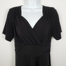 Only Nine Woman Black Wrap Blouse Womens Top Size 14/16 - £21.15 GBP