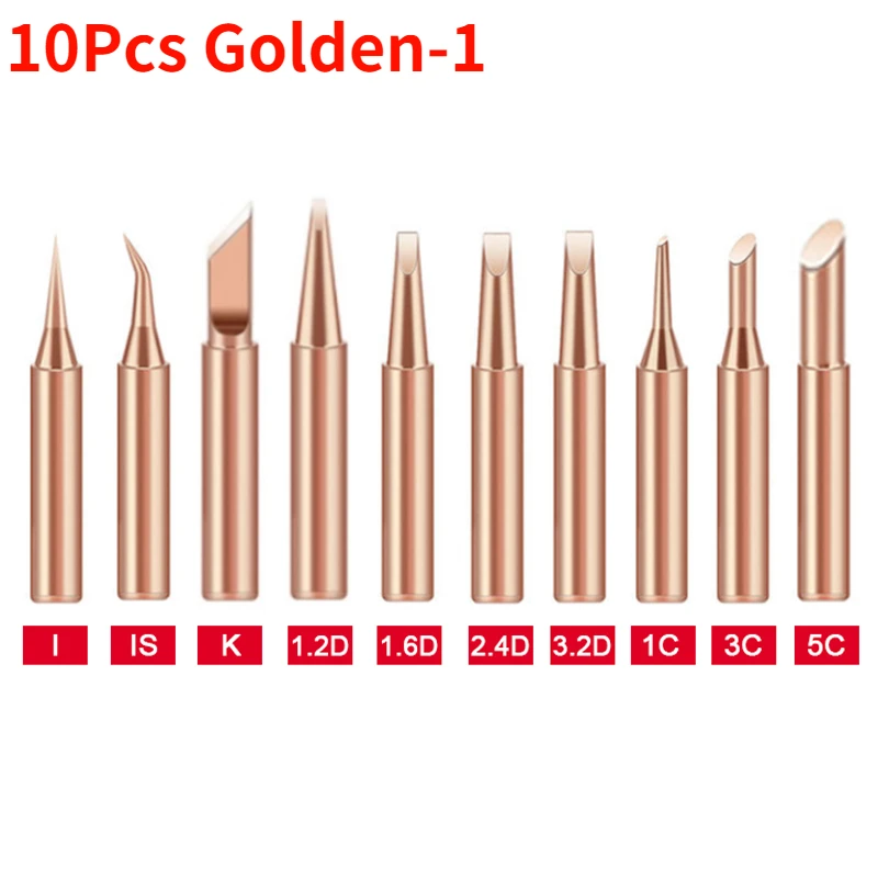 5/10Pcs Electric Soldering  Head Tool Copper Welding Head 900M-T-K Pure Copper S - £31.62 GBP