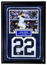 Juan Soto Signed Framed New York Yankees Jersey Numbers w/ 11x14 Photo JSA - £309.75 GBP