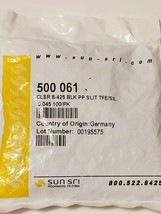 1 bag of 100 caps # 500 061, Sun Sri CAP, Clsr 8-425 BLK PP Slit TFE/SIL... - $28.04