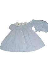 Good Lad 18 Months Baby Girl Dress Short Sleeved Seersucker Flowers Checked - £11.88 GBP