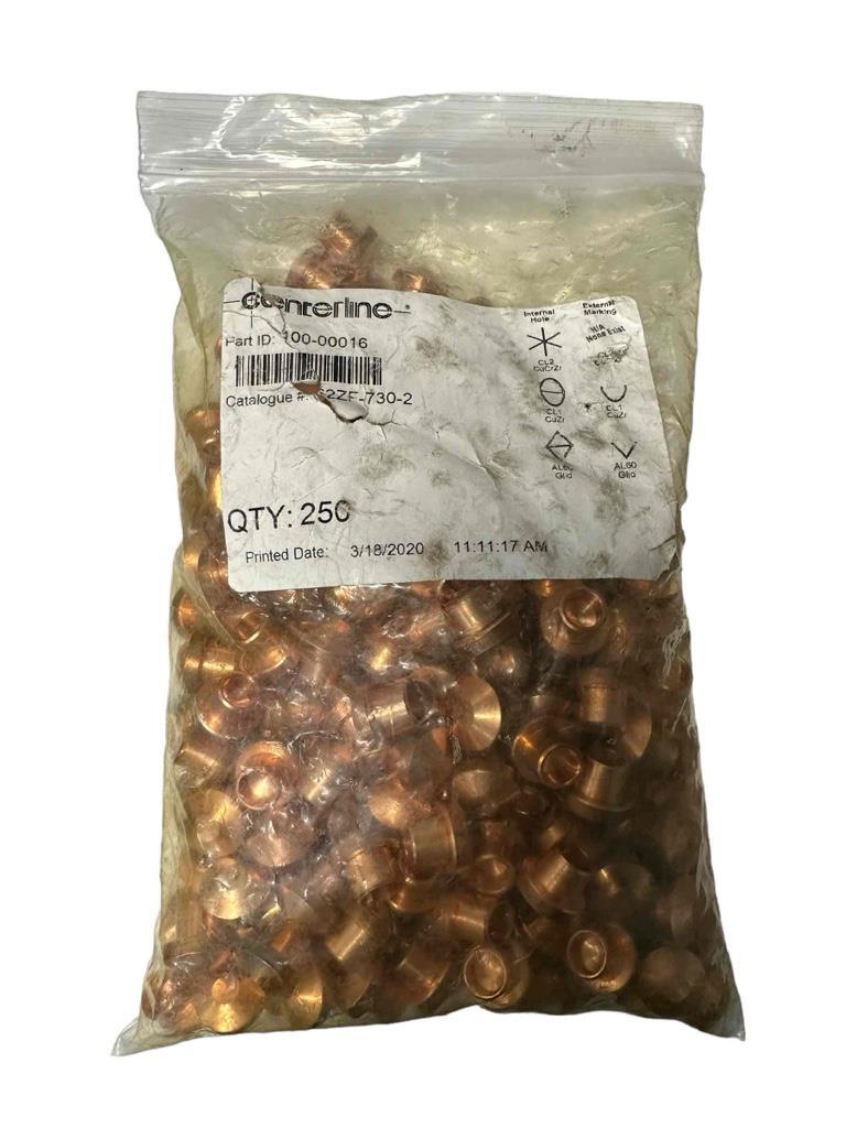 NEW 250 Pieces Centerline 100-00016 Male Spot Welding Caps - $197.99