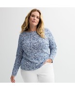 Plus Size Croft &amp; Barrow® Essential Crewneck Long Sleeve Tee, Women&#39;s, S... - $23.84 CAD