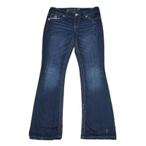 Seven7 Bootcut Jeans Womens Size 6 Dark Wash Low Rise Blue - £12.45 GBP