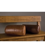 Bolster Leather Cover Yoga Cushion Pillow Roll Neck Soft Case Cushions B... - $730.50 MXN+