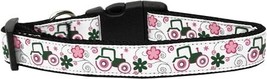 Pink Tractors Nylon Dog Collar Medium - $26.99