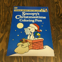 Snoopy&#39;s Christmas time coloring fun Charlie Brown and the gang - $19.75