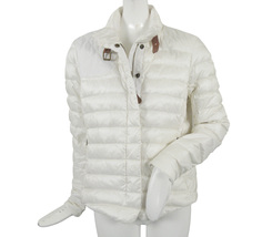 NEW! Polo Ralph Lauren Womens Down Puffer Jacket!  Pearl White   Shoulder Patch - £117.70 GBP