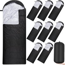 10 Pcs 0 Degree Camping Sleeping Bags Bulk For Adults Cold Weather Sleep... - £132.34 GBP