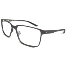Nike Eyeglasses Frames 8048 071 Brushed Gunmetal Gray Square Full Rim 55... - £82.24 GBP