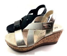 Anne Klein Runit Strappy Mid Wedge Platform Sandal Choose Sz/Color - £55.08 GBP