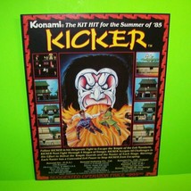 Kicker Arcade FLYER Original 1985 Video Game Artwork Martial Arts Vintage Retro - £22.76 GBP