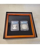 2006 W/P American Silver Eagle MS &amp; PR First Release Set ICG PR70 DCAM &amp;... - £350.87 GBP