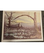 Ben Hampton Signed Print SPRING PLACE dated 1966 Vintage New - $59.35