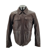 Harley Davidson Men&#39;s Portage Midweight Leather Jacket  Brown 98002-22VM L - $151.80