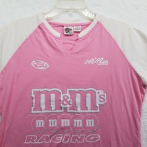 Nascar Shirt Womens Large Joe Gibbs 18 M &amp; M Racing Pink Winners Circle - £23.34 GBP