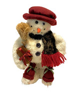 Vintage 90’s Embellished Caffco Intl Fabric Snowman About 9 In Good Preo... - £14.26 GBP