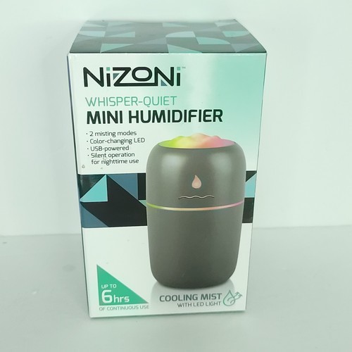 Portable Mini Humidifier Whisper Quiet by Nizoni USB Powered NEW Color C... - $16.82
