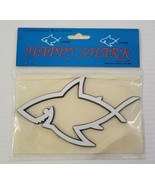 *B2) Rare Vintage Carcharodon Great White Happy Shark Symbol Sticker Acc... - £9.49 GBP