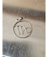 925 Sterling Silver Virgo Zodiac Sign Pendant 1.60g - $9.85