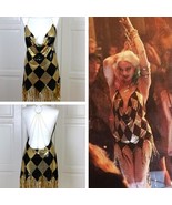 Custom-made Harley Quinn Suicide Squad Date Night Dress, Harley Quinn Gold Dress - $125.00