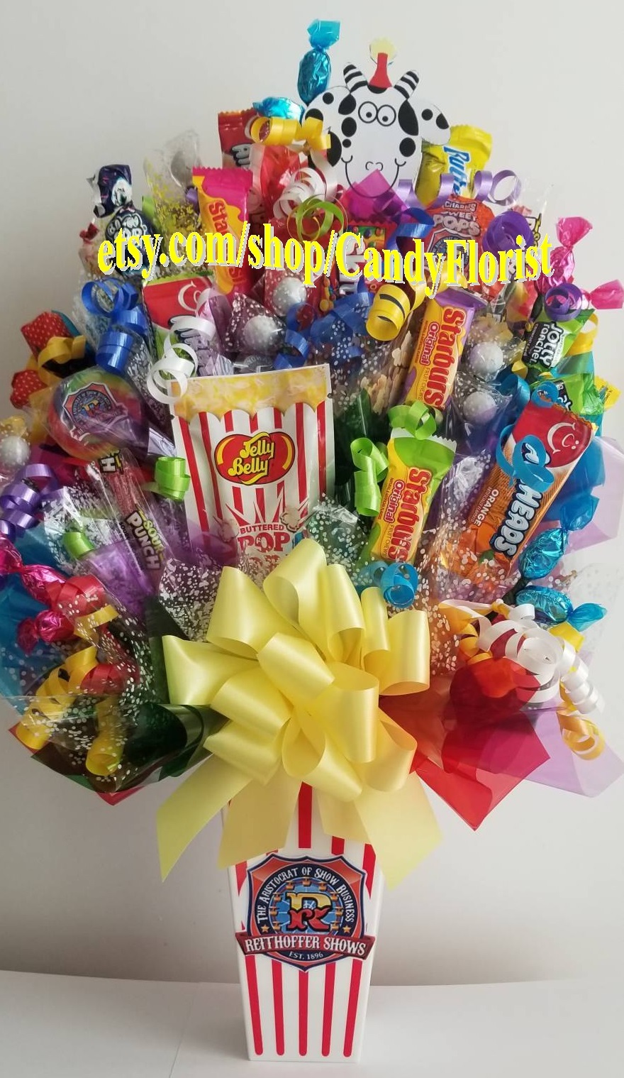 Candy Bouquet Popcorn Box! Huge Carnival Celebration - Get Well - Birthday  - $149.99