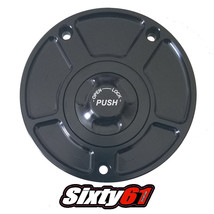 GSXR 750 Gas Cap Black 2004-2019 2020 2021 2022 2023 Fuel Tank Keyless Suzuki - £41.46 GBP