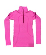 Lululemon Sz 4 Pink Long Sleeve Shirt 1/4 Zip Running Swiftly Tech - $47.52 CAD