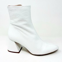Thursday Boot Co White Heartbreaker Boot Womens Leather Ankle Heel Bootie - £43.92 GBP+
