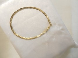 Giani Bernini 18k Gold/Sterling Silver Plate7&quot; Intertwined Chain Bracelet C648 - £42.19 GBP