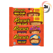 3x Packs Reese&#39;s Variety King Size Big Cups | 2 Cups Each | 2.8oz | Mix &amp; Match! - £13.42 GBP