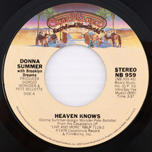 Donna Summer – Heaven Knows / Only One Man - 45 rpm Santa Maria Pressing NB 959 - £10.12 GBP