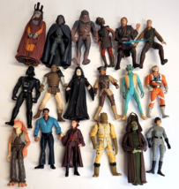 Lot of 18 1990&#39;s Kenner Hasbro Star Wars Power of the Force etc Action F... - $49.49