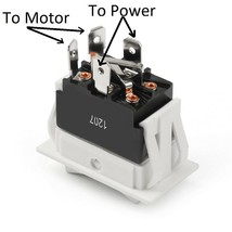 Motor Reversing Rocker Switch, MOMENTARY both sides, (ON) OFF (ON) - £8.45 GBP