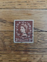 Great Britain Stamp Queen Elizabeth II 2d Used Brown - $18.62 MXN