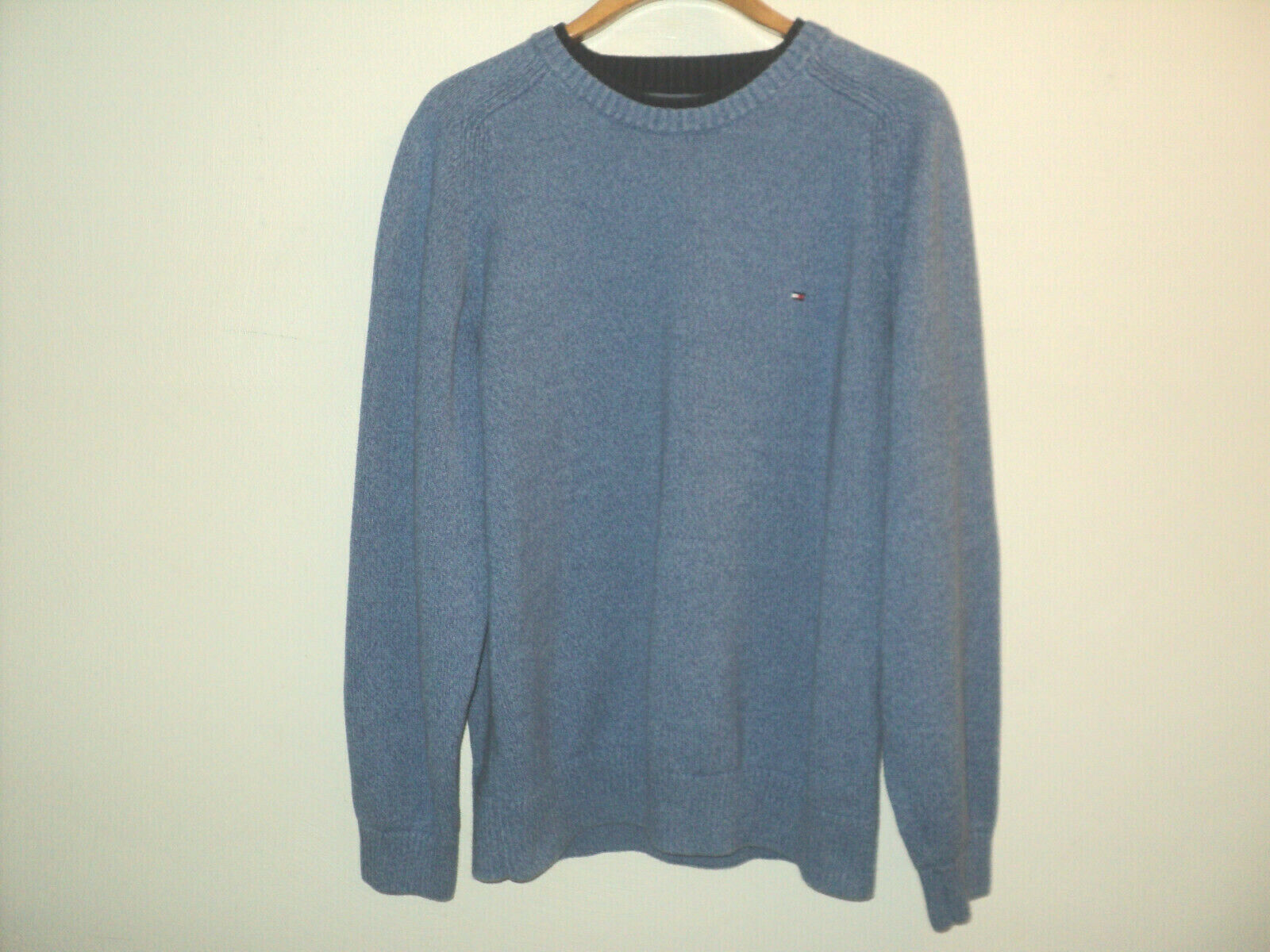 Primary image for Tommy Hilfiger Sweater Pullover Crew Neck Men's XXL Blue Long Sleeves Cotton