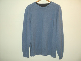 Tommy Hilfiger Sweater Pullover Crew Neck Men&#39;s XXL Blue Long Sleeves Co... - £34.61 GBP