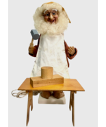 Vintage Telco Motionettes Santas ELF Helper Hammer Hand Making Toys on T... - £63.73 GBP