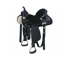 Synthetic Western Saddle, Barrel Racing Horse Saddle Size 12&quot; To 18&quot; Inch - $255.00+